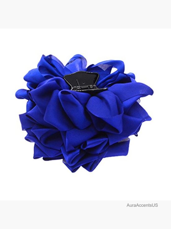Large Floral Silk Flower Bow Hair Claw Clips for Thick Long Hair main image 6